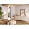 Commode moderne 3 tiroirs coloris crème Adriatic