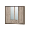 Armoire adulte contemporaine 4 portes chêne summer Eluard