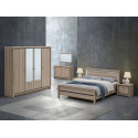 Chambre adulte compl&egrave;te contemporaine ch&ecirc;ne summer Eluard
