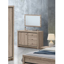 Miroir contemporaine ch&ecirc;ne summer Eluard