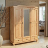 Armoire style campagne en pin massif naturel Hada