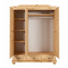 Armoire style campagne en pin massif naturel Hada
