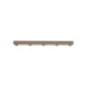 Plafonnier bar moderne 5 lampes en métal beige Siria