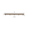 Plafonnier bar moderne 5 lampes en métal beige Siria