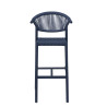 Tabouret de terrasse d'éxtérieur en tressage cordé Davida