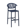 Tabouret de terrasse d'éxtérieur en tressage cordé Davida