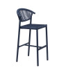 Tabouret de terrasse d'éxtérieur en tressage cordé Davida