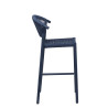 Tabouret de terrasse d'éxtérieur en tressage cordé Davida