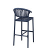 Tabouret de terrasse d'éxtérieur en tressage cordé Davida