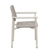 Fauteuil de terrasse d'extérieur empilable en tressage cordé Serta