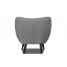 Fauteuil design en tissu gris clair Axelle