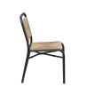 Chaise de restaurant d'extérieur empilable en tressage cordé Hermany