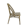 Chaise de bistrot empilable pour terrasse en tressage PE Tilleul