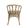 Fauteuil de bistroit empilable pour terrasse en tressage PE Tilleul