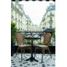 Chaise de brasserie empilable d'extérieur en tressage PE Capitole