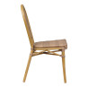 Chaise de brasserie empilable d'extérieur en tressage PE Capitole