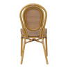 Chaise de brasserie empilable d'extérieur en tressage PE Capitole