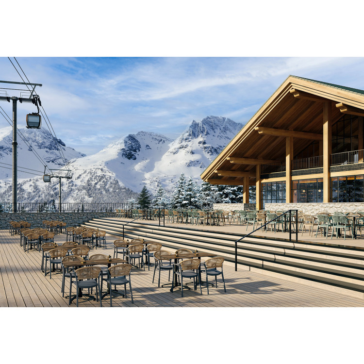 Fauteuil de terrasse extérieur empilable en polypropylène Limbourg
