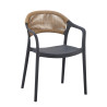 Fauteuil de terrasse extérieur empilable en polypropylène Limbourg