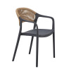 Fauteuil de terrasse extérieur empilable en polypropylène Limbourg
