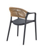 Fauteuil de terrasse extérieur empilable en polypropylène Limbourg