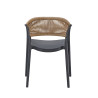 Fauteuil de terrasse extérieur empilable en polypropylène Limbourg