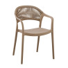 Fauteuil de terrasse extérieur empilable en polypropylène Limbourg