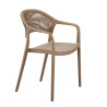 Fauteuil de terrasse extérieur empilable en polypropylène Limbourg