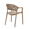 Fauteuil de terrasse extérieur empilable en polypropylène Limbourg