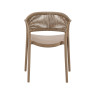 Fauteuil de terrasse extérieur empilable en polypropylène Limbourg