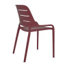 Lot de 4 fauteuils de café pour terrasse en polypropylène Sulice