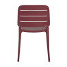 Lot de 4 fauteuils de café pour terrasse en polypropylène Sulice