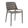 Lot de 4 fauteuils de café pour terrasse en polypropylène Sulice