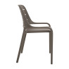 Lot de 4 fauteuils de café pour terrasse en polypropylène Sulice
