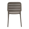 Lot de 4 fauteuils de café pour terrasse en polypropylène Sulice