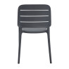 Lot de 4 fauteuils de café pour terrasse en polypropylène Sulice