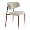 Chaise de restaurant en tissu Blondie (lot de 2)
