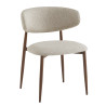 Chaise de restaurant en tissu Blondie (lot de 2)