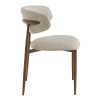 Chaise de restaurant en tissu Blondie (lot de 2)