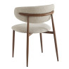 Chaise de restaurant en tissu Blondie (lot de 2)