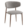 Chaise de restaurant en tissu Blondie (lot de 2)