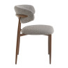 Chaise de restaurant en tissu Blondie (lot de 2)