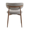 Chaise de restaurant en tissu Blondie (lot de 2)