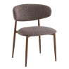 Chaise de restaurant en tissu Blondie (lot de 2)