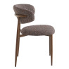 Chaise de restaurant en tissu Blondie (lot de 2)