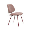 Chaise de restaurant en tissu Frankie (lot de 2)