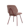 Chaise de restaurant en tissu Frankie (lot de 2)