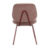 Chaise de restaurant en tissu Frankie (lot de 2)