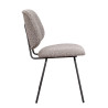 Chaise de restaurant en tissu Frankie (lot de 2)