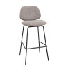 Tabouret de restaurant en tissu Frankie (lot de 2)